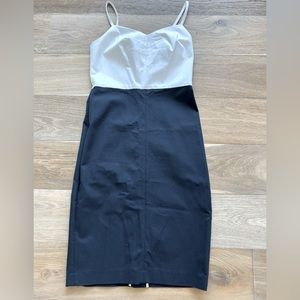 NWT Banana Republic Sheath Dress- Colorblock-White upper/ Navy Skort portion-6T